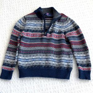Vineyard Vines 1/4 zip cotton sweater